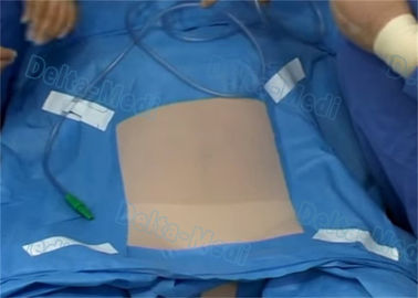 La laparoscopie chirurgicale drapent, patient jetable stérile drape avec la couleur de bleu d'ETO