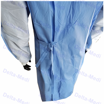 Bleu jetable de robe chirurgicale du niveau 3 de SMMS SMMMS médical pour la chirurgie