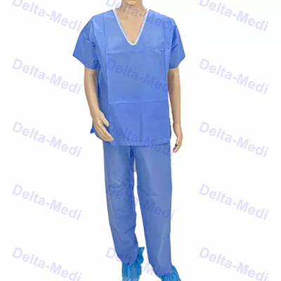 Douille courte non stérile non tissée protectrice de sécurité patiente jetable de robe